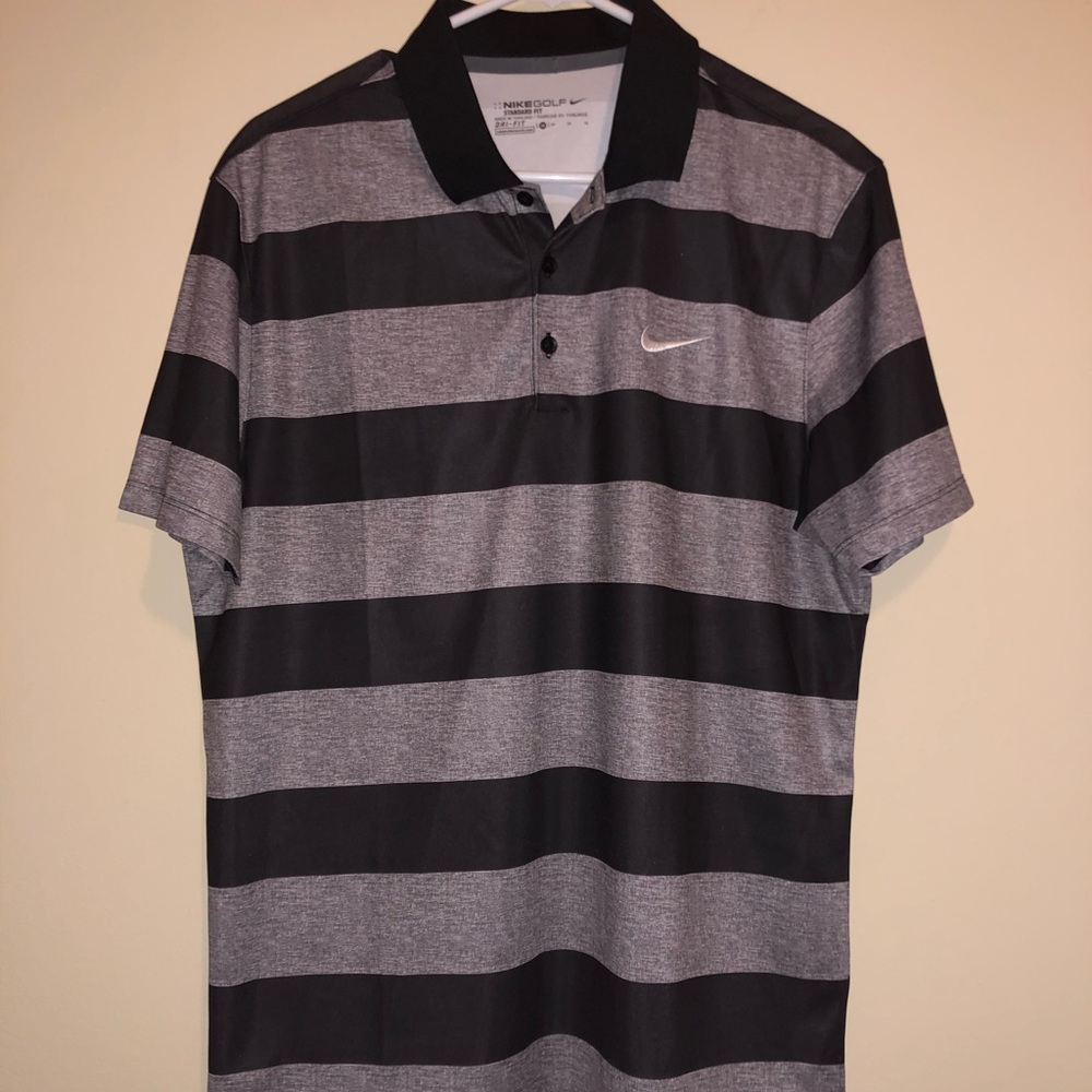 Nike Golf Striped Polo Medium